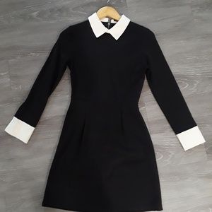 ASDS Black Dress with White Collar
